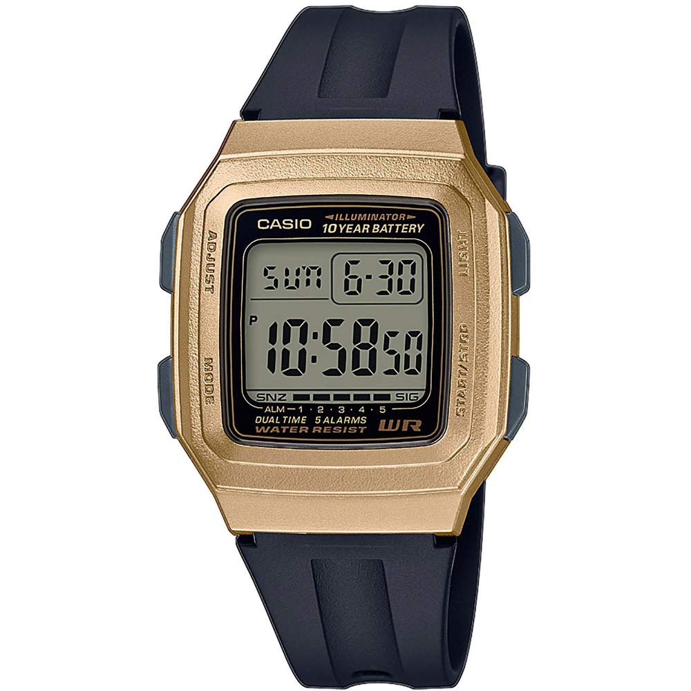Casio Collection Unisex Digital Watch Black F-201WAM-9AVEF