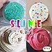 HSETIY Super Slime kit - 4 Styles Slime（2.5 oz each,total 10oz） with Colorful Foam Balls, Gold sand Decoration, Pearl Decoration, Golden sand Glitter Shake Jars for DIY Slime
