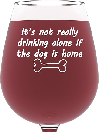 Amazon If The Dog Is Home 面白ワイングラス ペット好きな方への誕生日ギフト 男性 女性へのユニークなギフト かわいい クリスマスプレゼント 両親 恋人 友人 Got Me Tipsy ワイングラス 通販