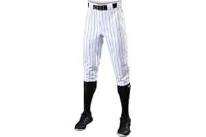 EvoShield Youth Salute Baseball Uniform Pants - Open Bottom and Knicker Style - Pinstripe and Solid