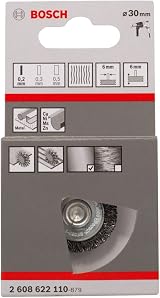 Bosch 1x PRO Steel Longlife Wire Wheel Crimped 6 mm Shank Ø30 mm view 2