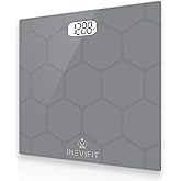 INEVIFIT BATHROOM SCALE, Highly Accurate Digital Bathroom Body Scale, Measures Weight up to 400 lbs. includes Batteries