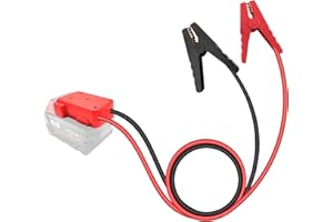 AFDLLDQM Jumper Cable Clamps for Milwaukee M18 18V Battery Jump Starter, 2.0FT 8AWG Car Battery Jumper Cable with Adapter, Automotive Battery Booster Cable for Tools used to Jump Start a Car