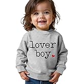 Ritatte Toddler Boy Valentines Sweatshirt Baby Lover Boy Heart Print Sweatshirt Cute Crewneck Long Sleeve Pullover Tops
