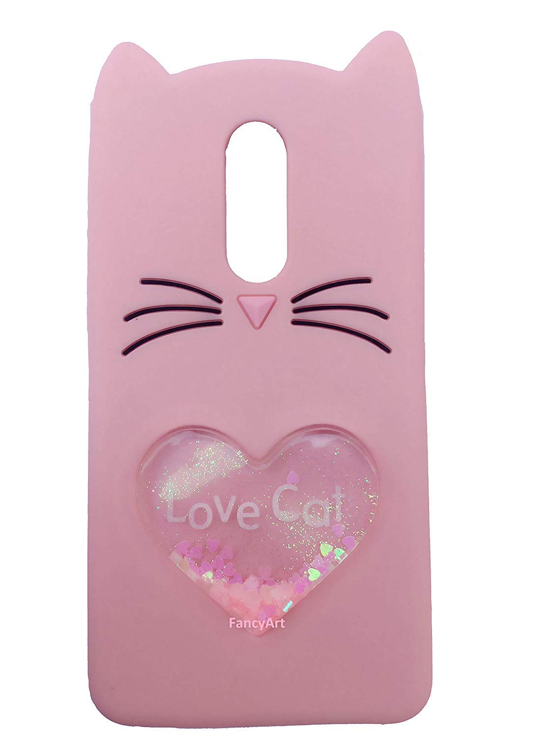 Wavechoice Exclusive Heart Glitter Love Cat Back Case Amazon In Electronics