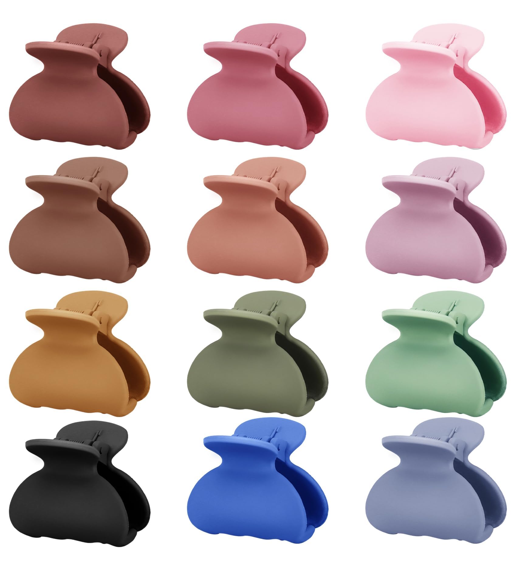 Kavya Small Hair Clips Women, Hair Clips Claw Non-Slip Matte Hair Clip For Girls Kids Mini Small Claw Clips For Fine Thick Thin Hair 12 Pcs — image 1