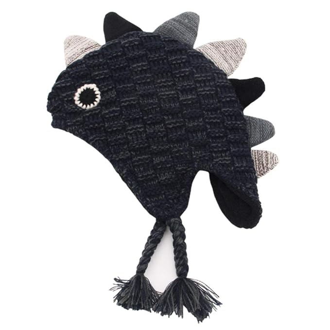 KARISUN Winter Kids Warm Dinosaur Hats Animal Hats One Size Cap Knitted