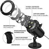 TEDD Waterproof LED Projector Light 12 Lenses Xmas Halloween Garden Party view 6