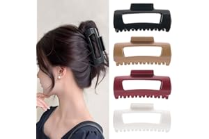 Cloud Clip, 4PCS Silicone Rubber Cozy Clip,Medium Soft Hair Claw Clips, Flexible and Unsnappable Claw Clips, Hold Non-slip fo