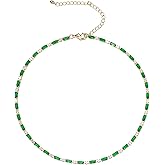 FANZE Tennis Necklaces for Women, Cubic Zirconia Necklace Choker Necklace Classic Dainty Jewelry Gifts