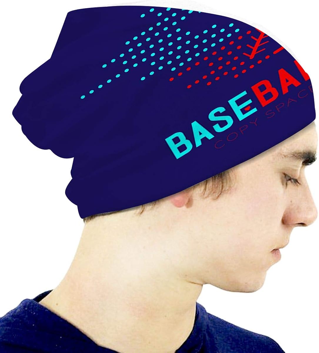 YILINGER Toddler Soft Cute Hats Vinegar Bottle Pattern Blue Skull Cap