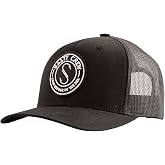 Salty Crew Men's Emblem Logo Retro Trucker Hat - Unisex Adjustable Baseball Hat for Adults - Premium Cotton