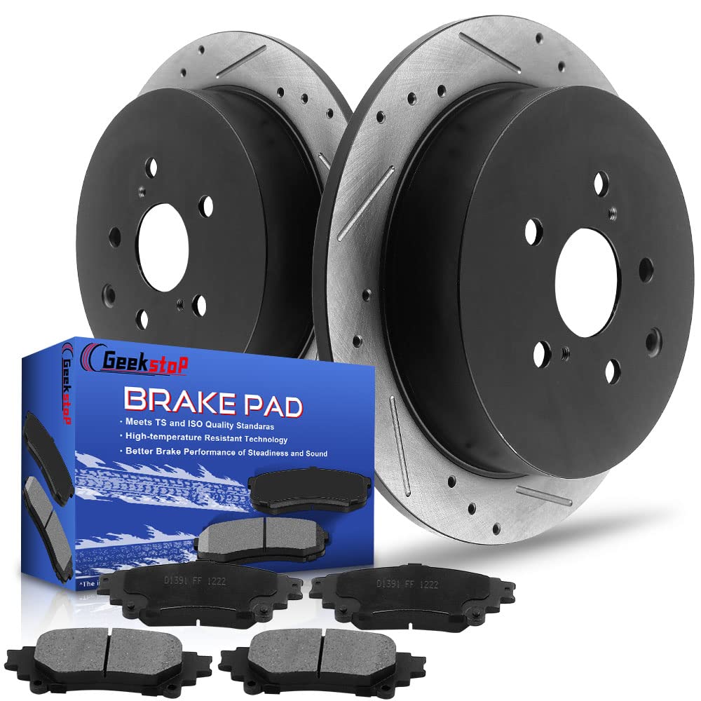 Brake Pads With Hardware Rear Ceramic Brake Pads Set For Toyota Sienna, Highlander, Lexus IS250, RX350 & More Detroit Axle P-1391 - Foto 3