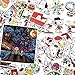 Cartoon Cute Style Dog Snoopy Stickers for Laptop Stickers Motorcycle Bicycle Water Bottle Skateboard Luggage Decal Graffiti Patches 62pcs Stickers