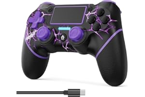 VidPPluing Wireless Controller for PS4/Pro/Slim Consoles, Game Controller with 6-Axis Motion Sensor/Share Function/Charging Cable - Lightning