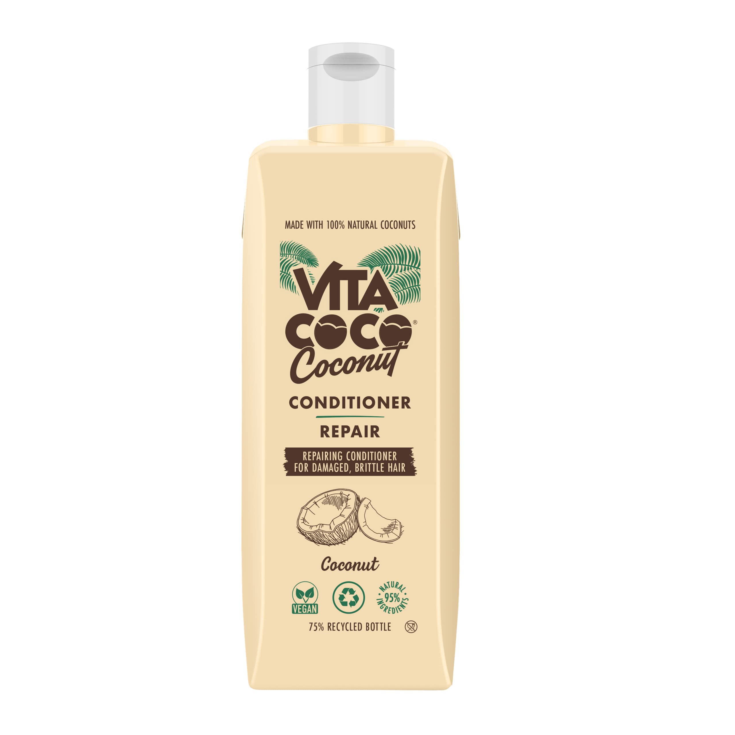 Vita Coco Repairing Coconut Conditioner for Dry Damaged Hair (400ml) • Conditioner nourishes and protects the hair with 100 Percent Natural Coconuts while revitalizing the hair