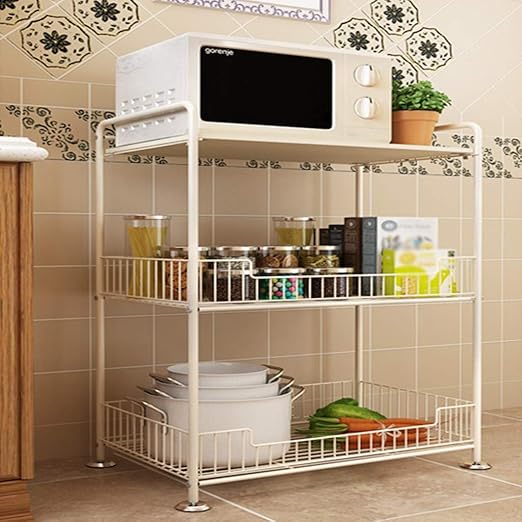 Shelf ZI Ling Shop- Horno de microondas Rack Cocina Sala de ...