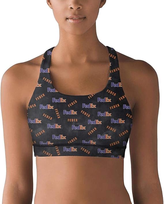 Womens Cool FedExFederalExpressDisciplineBlack Style Sports Bras
