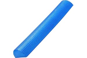 Half Foam Roller 23.6 Inch High Density Physical Massage Roller for Gym Exercise Self Massage Muscle Tension Relief