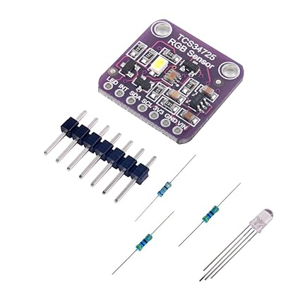 TCS34725 RGB Color Sensor with IR Filter White RGB LED Resistor for Arduino UNO R3 Mega