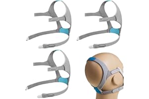TEGNEO Resmed 3-Pack AirFit N20 Headgear Compatible with AirFit/AirTouch Mask, Replacement Headgear for Resmed N20, Medium with 6 Clips