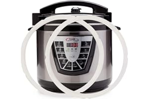 ZONEFLY Original Sealing Ring for 8 Qt Power Pressure Cooker - Replacement Silicone Gasket Seal Rings for Power Cooker XL 8 Quart, PPC772, PPC780, WAL3, PPC-XL 8Qt, Wolfgang Puck 8 Qt