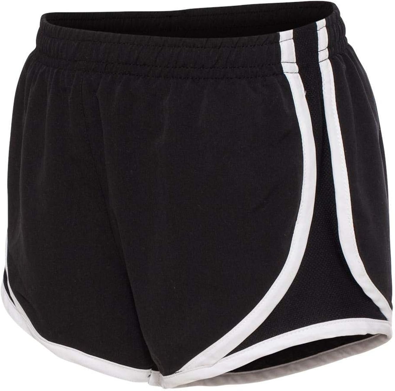 girls white running shorts