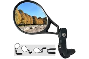 Hafny E13 Approved E-Bike Mirror, Large Surface Bar End Bike Mirror, HD Automotive Glass Bicycle Mirror, Safe Blast-Resistanc