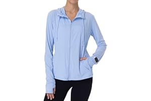 MAISON MISFITS 15 Womens Sun Protection Jacket Lightweight Summer Hoodie Full Zip UP SPF Uv UPF 50+