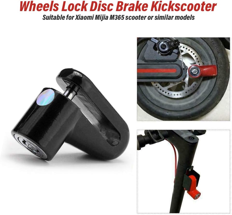 Disc Brake Lock for Electric Scooter, AntiTheft Padlock Wheel Security