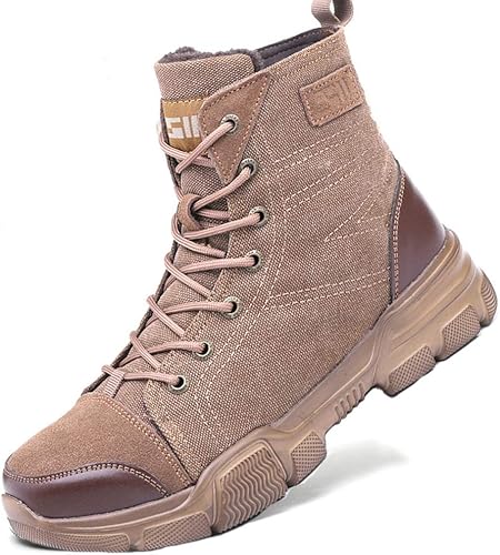 Amazon ブルーポメロ 安全靴 ハイカット あんぜん靴 作業靴 メンズ 防寒 黒 通気 滑り止め 耐油 裏起毛タイプ ブルーポメロ 安全靴 作業靴