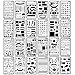 Bullet Journal Stencil, CiaraQ 24 Pieces 4x7 Inch Plastic Planner Stencils Journal/Notebook/Diary/Scrapbook DIY Drawing Template Stencil