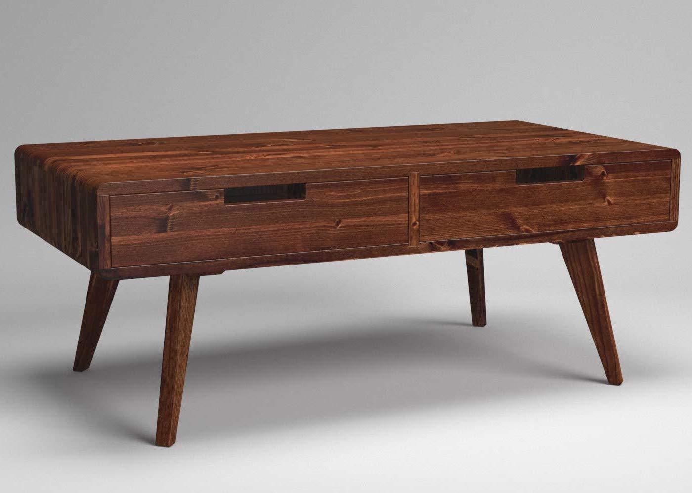 Vintage Retro Through Drawer Box Coffee Table With Scandi Style