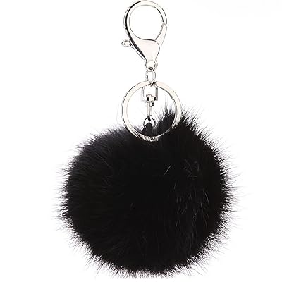 fur purse charm