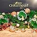 Yoland 24ct Barrel Plating Christmas Ball Ornaments Tree Decorations(40mm/1.57'' in) (Champagne)