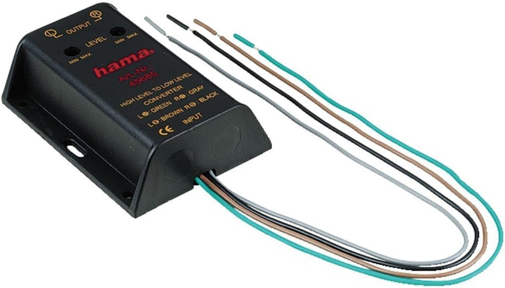 Hama 45685 Adjustable Hi-Low Converter, Black