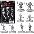Halloween Fantasy Goblin Mini Figures 8 Unpainted Unique Designs 1" Hex-Sized, Compatible with DND Dungeons Dragons, Pathfinder & Tabletop RPGs Games, Realistic Sculpts for Campaign