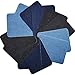 EBOOT 12 Pieces Iron On Patches Iron On Denim Cotton Patches Iron-On Repair Kit, 5 by 3-3/4 Inch