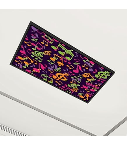 thumbnail image 2 of 8 Pcs Fluorescent Light Covers With 80 Magnets Decorative For Classroom Ceiling Light 4 X 2 Feet Magnetic Light Covers Filter Easy Install For Office Hospitals & Home Drop Ceiling Supplies (Shark 2 of 11