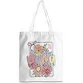 XHK Mother's Day Mom Gifts Christmas Valentines Birthday Retirement Thanksgiving Thank You Appreciation Gift for Moms Mother Mommy Mama Travel Work Shopping Grocery Floral Tote Bag