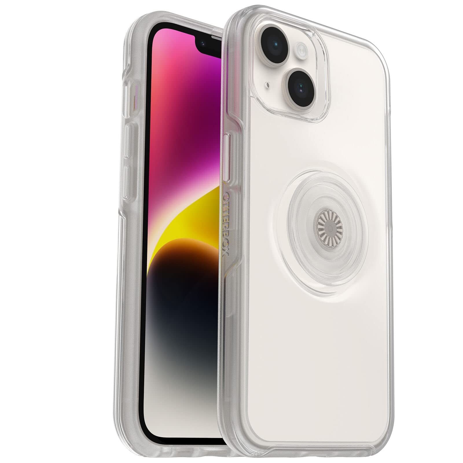 OtterBox + Pop Symmetry Clear Series Case for iPhone 14 & iPhone 13 (Only) - Non-Retail Packaging - Clear