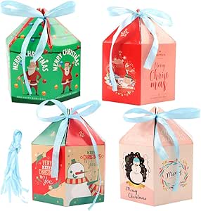 20 cajas de caramelos de Navidad, caja de regalo para tartas ...