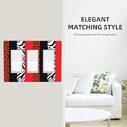 Fashion Red Black White Zebra Leopard Cheetah Print