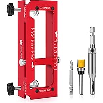 Milescraft 1222 HingeMate 150 – Router Template Jig For Cutting 3 And 3.5 Inch Door Hinges, Includes 1/2 Inch Ball Bearing Bit