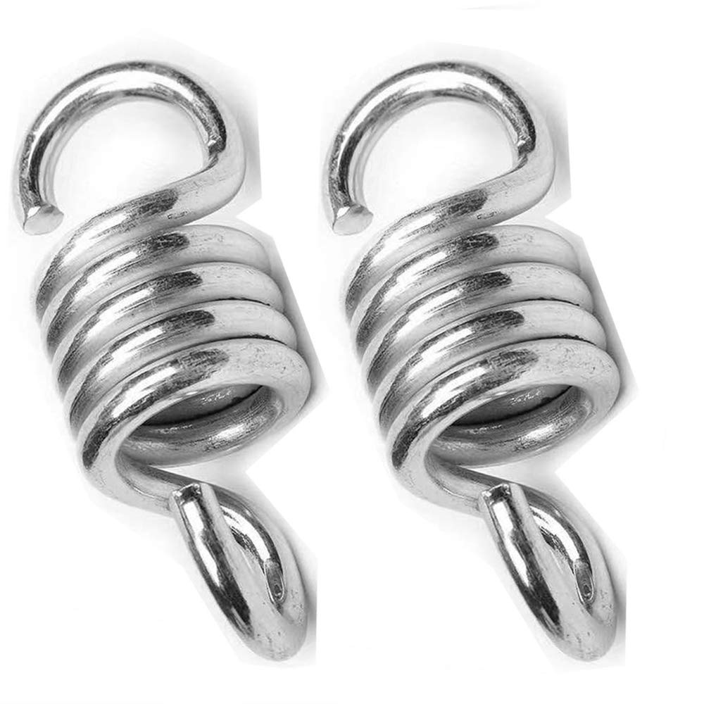 MEICOCO 700lbs Weight Capacity Heavy Duty Spring Hammock Chair Spring Porch Swing Springs Hanging Chairs Suspension Swing Extension Spring for Boxing Bag, Gym, Patio Swing Hanger 2 Pieces