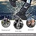 Frelaxy Waterproof Rain Boot Shoe Cover Reflector, Reusable & Foldable Rain Boots, Durable & Rainproof & Anti-Slip Rain Snow Gear Cycling Motorcycle Fishing Men Women Kids (Black, M)