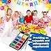 Face Paint Kit for Kids - Stencils, 11 Colors, 1 Glitter, 2 Brushes - Face Painting Palette for fun-filled face designs beyond imagination - DOUBLE BONUS & A LIMITED TIME DISCOUNT - by DIL Kids