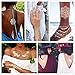 Fun of Jewelry Metallic Golden and Silver Temporary Tattoo Fake Tattoo Waterproof Non-toxic Tattoo Stickers Assorted Set of 11 Pcs 160+ Designs