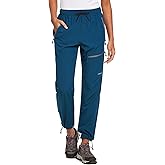 baleaf Women's Hiking Pants Quick Dry Lightweight Water Resistant Elastic Waist Cargo Pants for All Seasons