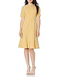 Donna Morgan Women's Split Sleeve Fit and Flare
